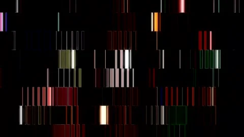 Digital animation featuring neon color gradients forming dynamic and elegant Video stock 329067989