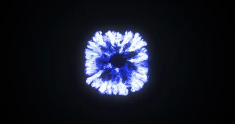 Digital animation of fire burst exploding 4k Stock Footage 113871273