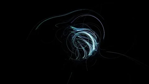 Digital Animation of a Fractal Shape Stock Footage 80229189