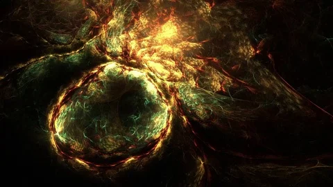 Digital Animation of a Fractal Shape Stock-Footage 80229996