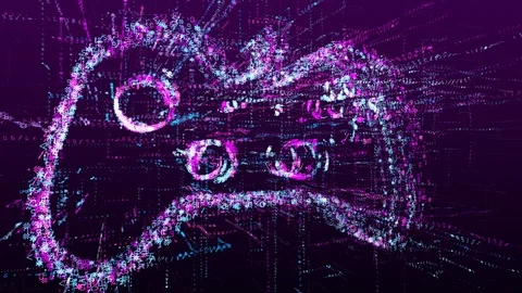Digital animation of the game icon. Stock Footage 105645205