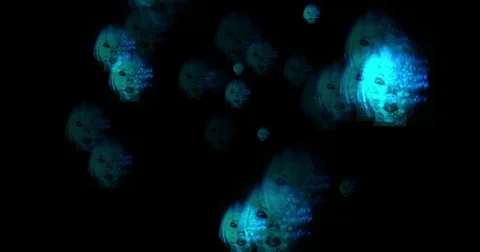 Digital animation of a ghostly and dreamlike scenery Stock Footage 70521591