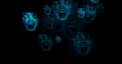 Digital animation of a ghostly and dreamlike scenery Stock Footage 70521655