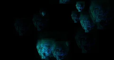 Digital animation of a ghostly and dreamlike scenery Stock Footage 70530548
