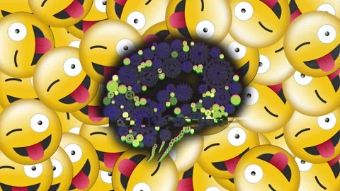 Digital animation of glitch effect over human brain icon against against Stock Footage 157569895