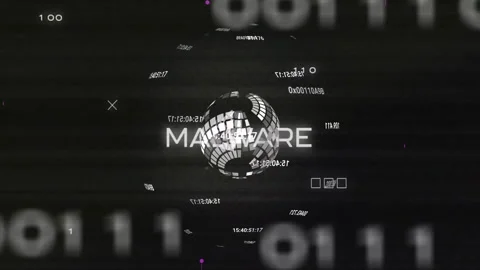 Digital animation of globe with MAXCORE text and binary code elements swirling Stock Footage 303430765
