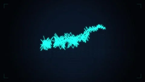 Digital Animation of a Glowing Five Star Rating System Appearing from a Ris.. Video stock 346871560