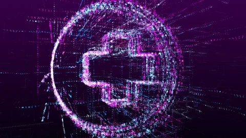 Digital animation of help mark. Stock Footage 106667646