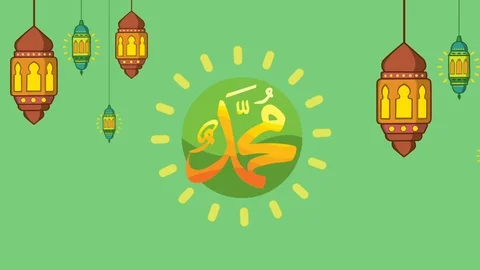 Digital animation islamic background  concept Stock Footage 121602941