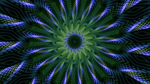 Digital animation with Kaleidoscope loop Stock Footage 238838909