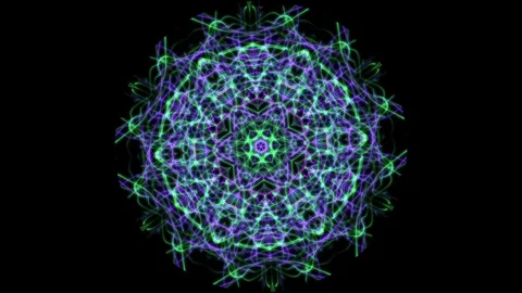Digital Animation of a kaleidoscopic Mandala Stock Footage 83668346