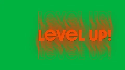 Digital animation of level up vibes text multiplying against white background Stock Footage 325366707