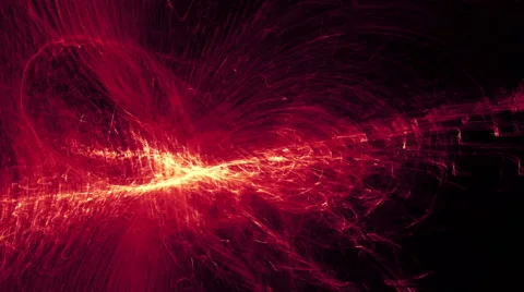 Digital Animation of Light Effects Stock Footage 65303043