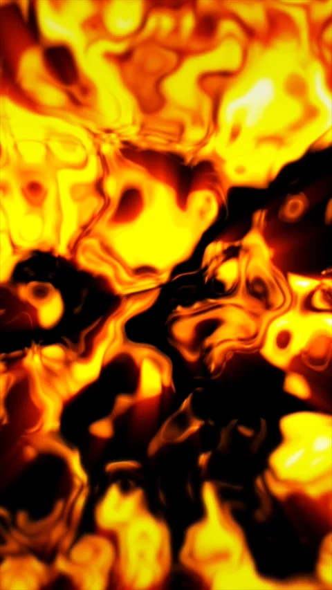 Digital animation of liquid orange and yellow gradients Stock Footage 320194113