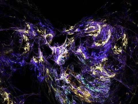 Digital Animation of a looping  Fractal Shape Stock Footage 80590861