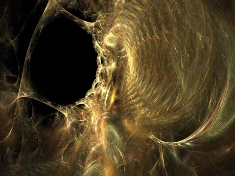 Digital Animation of a looping  Fractal Shape Stock-Footage 80643303