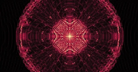 Digital Animation of a looping  Fractal Shape Stock Footage 86118088