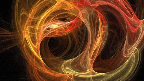 Digital Animation of a looping  Fractal Shape Stock Footage 99148722