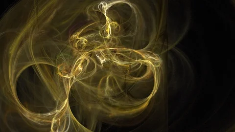 Digital Animation of a looping Fractal Shape Stock Footage 100114874