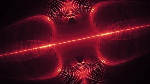 Digital Animation of a looping Fractal Shape Stock-Footage 119885513