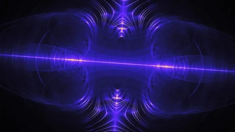 Digital Animation of a looping Fractal Shape Stock Footage 119889882
