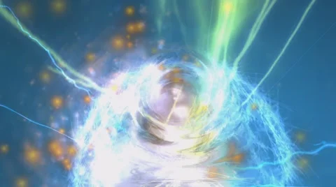 Digital Animation of magic Flashes Stock Footage 47375333