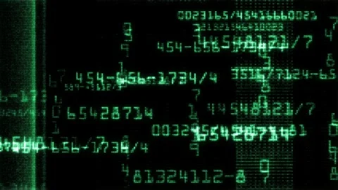Digital animation of matrix. Technological background Stock Footage 271633565