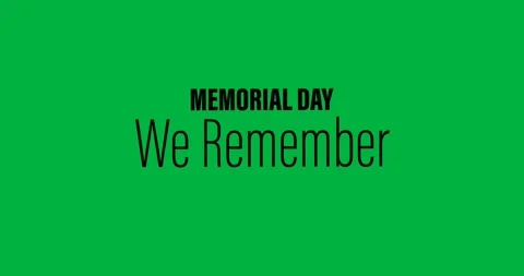 Digital animation of memorial day we remember text against white background Stock Footage 325566032