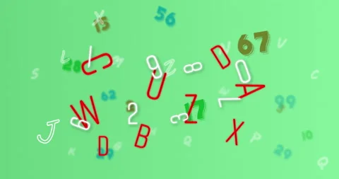 Digital animation of multiple changing n... | Stock Video | Pond5