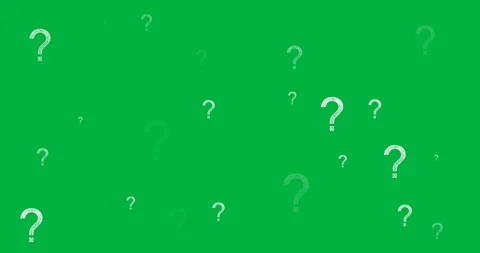 Digital animation of multiple grey question mark symbols against black Stock Footage 318570440