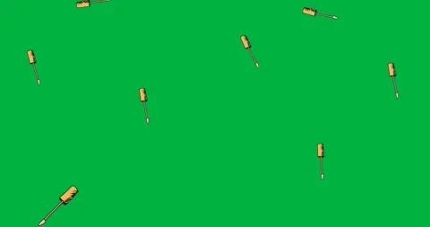 Digital animation of multiple lip gloss icons falling against black background Stock Footage 325566178