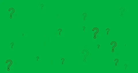Digital animation of multiple question mark symbols against white background Stock Footage 318570458