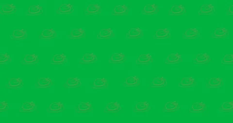 Digital animation of multiple red cooked turkey icons in seamless pattern 스톡 동영상 318862536