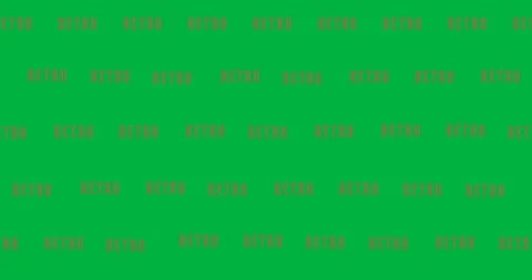 Digital animation of multiple retro text banners in seamless pattern against Stock Footage 318769274