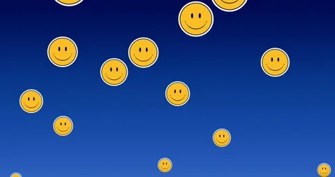 Digital animation of multiple smiling fa... | Stock Video | Pond5
