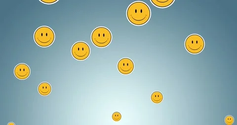 Digital animation of multiple smiling fa... | Stock Video | Pond5