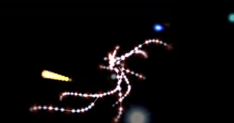 Digital Animation of a mystic Light Stock Footage 70403033