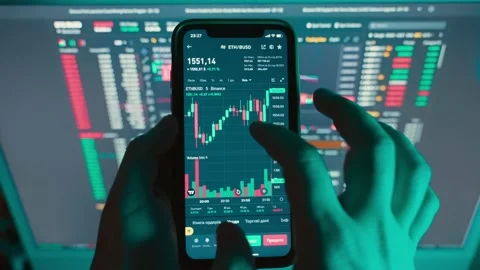 Digital animation of price changes in the stock market. Stock Footage 230966671