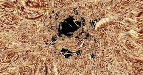 Digital animation of a quantity of appearing shapes Stock Footage 70400259