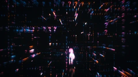 Digital Animation of the Question Mark 動画素材 116810588