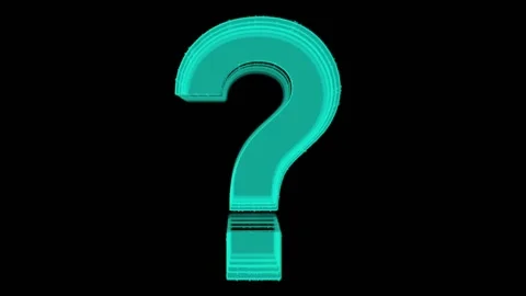 Digital Animation of Question Mark icon. 스톡 동영상 218156862