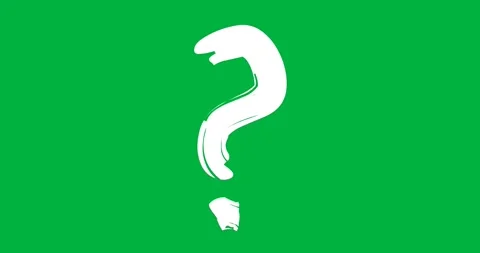Digital animation of question mark symbol against black background Stock Footage 318570372