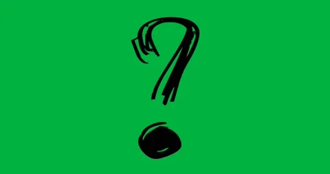 Digital animation of question mark symbol against white background Stock Footage 318570375
