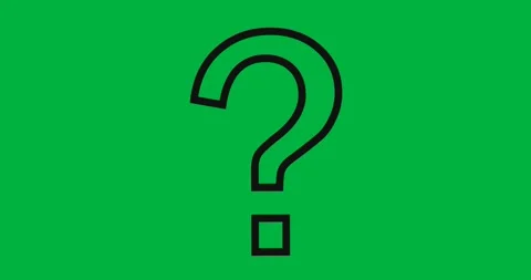 Digital animation of question mark symbol against white background Stock Footage 318570378