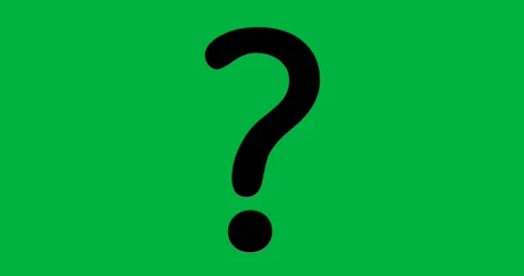 Digital animation of question mark symbol against white background Stock Footage 318570379