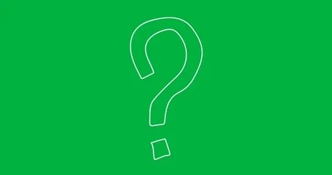 Digital animation of question mark symbol against black background Stock Footage 318570388