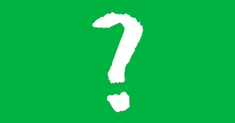Digital animation of question mark symbol against black background Stock Footage 318570392