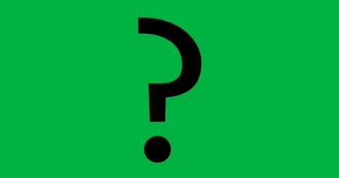 Digital animation of question mark symbol against white background Stock Footage 318570393