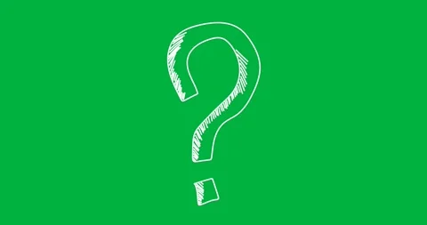 Digital animation of question mark symbol against black background Stock Footage 318570396
