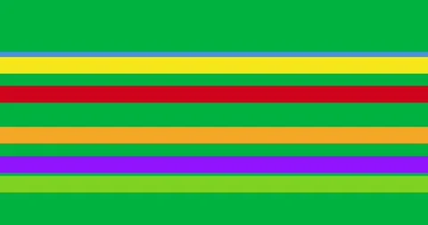 Digital animation of rainbow pattern design against black background Stock Footage 318862360